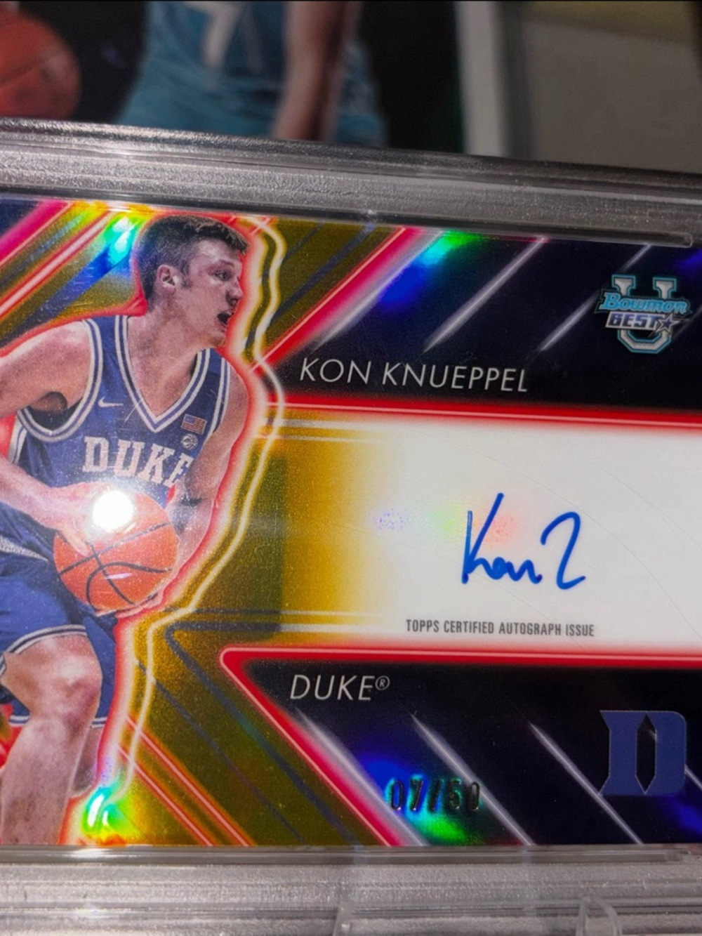 READ DESC 6 PACKS REMAIN Knueppel Gold Refractor Auto 7/50 ROTY PSA #’d to Jer